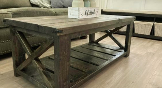 Farmhouse Coffee Table - Heavy Duty/Durable