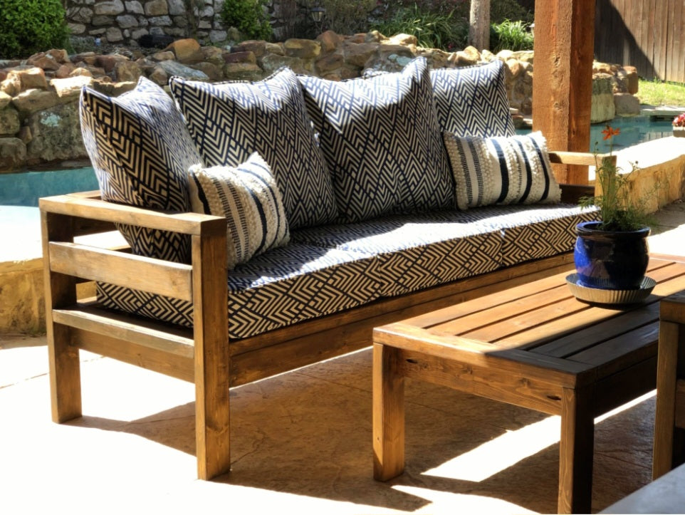 Outdoor Sofa, with the finishing of your choice!